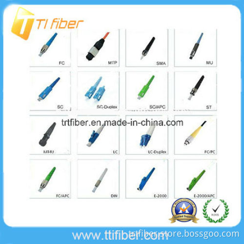 Singlemode or Mulitmode FC/St/Sc/LC/Mu/MTRJ/MPO/E2000 Fiber Optic Connector